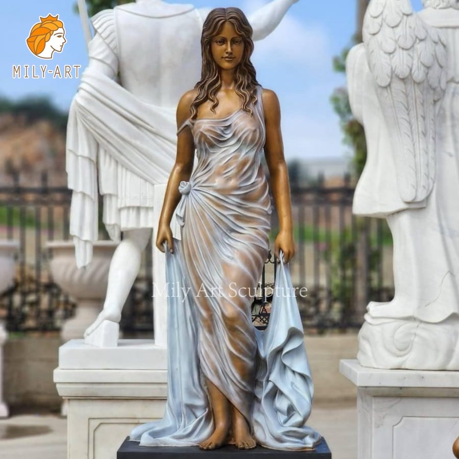 Beautiful Sexy Woman Bronze Female Statues Mily Bronze Foundry