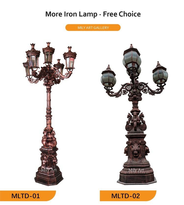large outdoor street decorative casting iron lamps 3.1