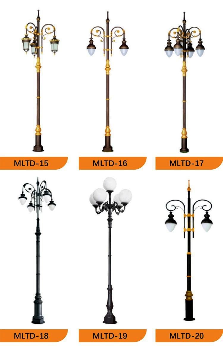 large outdoor street decorative casting iron lamps 3.4