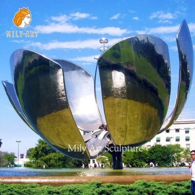 large metal flower sculptures modern art decor factory supplier