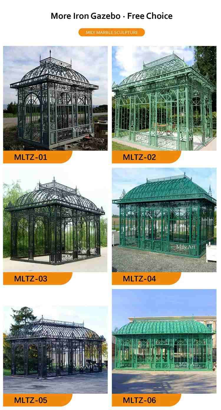 large outdoor white luxury metal glass room garden decor 3.1