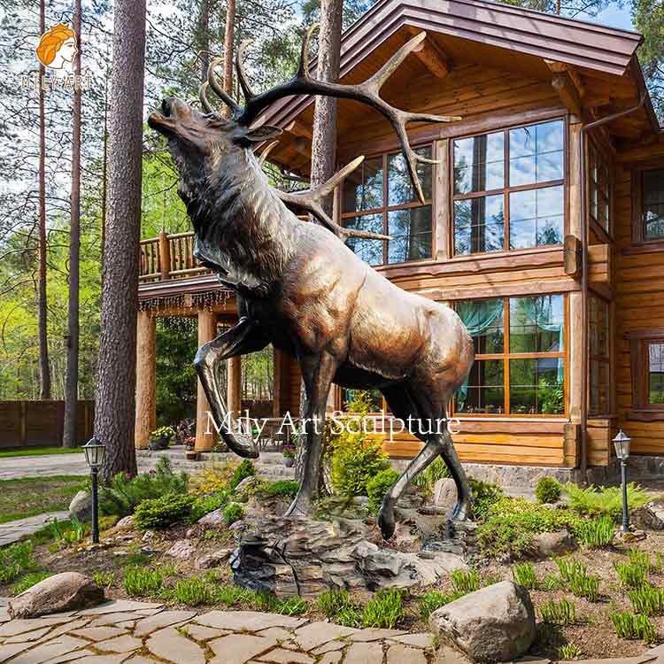 Life Size decorative bronze elk statues Yard Decor for sale MLBS-002 -  Milystatue