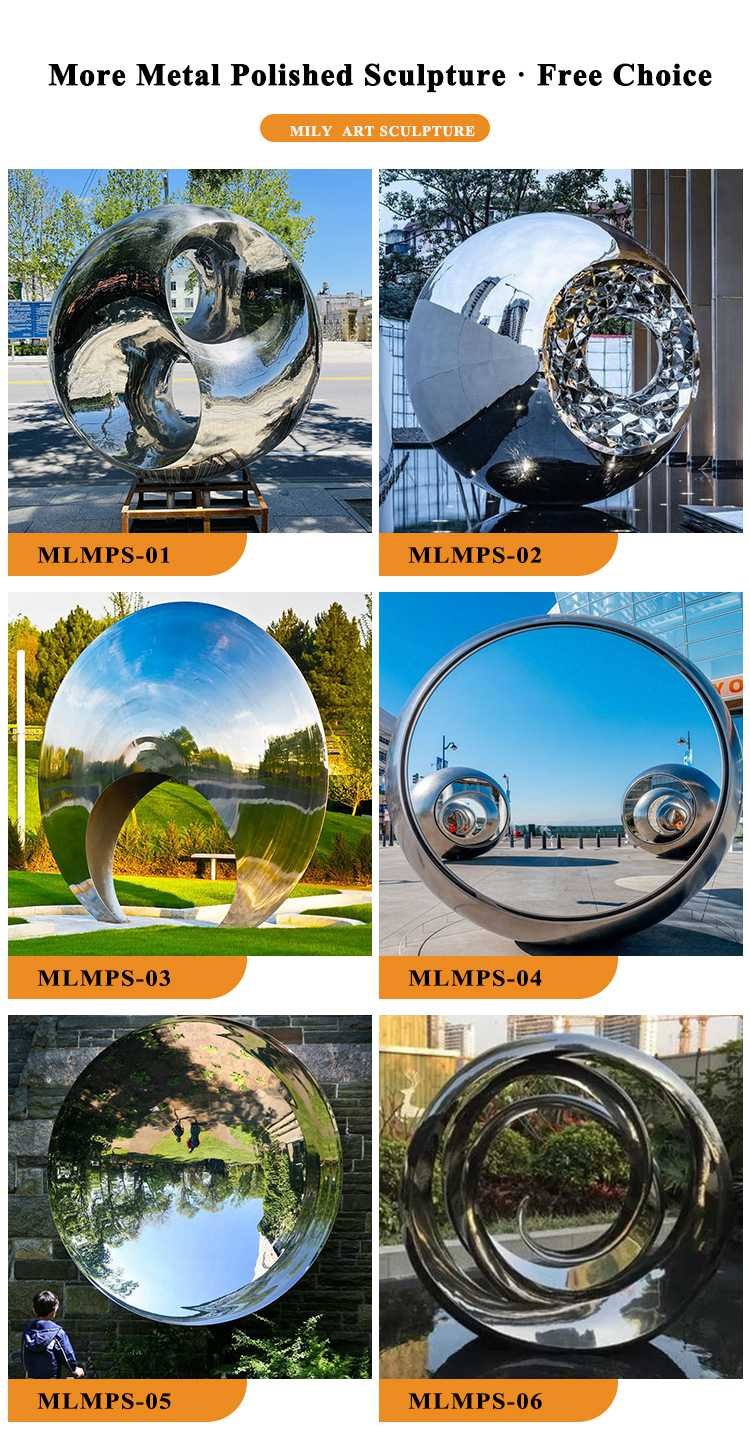 2.1.High-polished-Outdoor-Stainless-Steel-Sculpture-Mily Statue