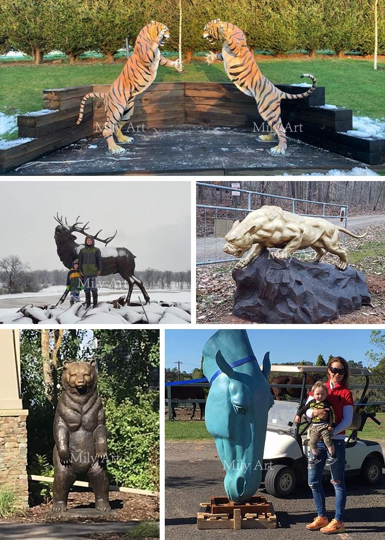 large casting bronze tiger statue lifelike outdoor decor for sale 1.1