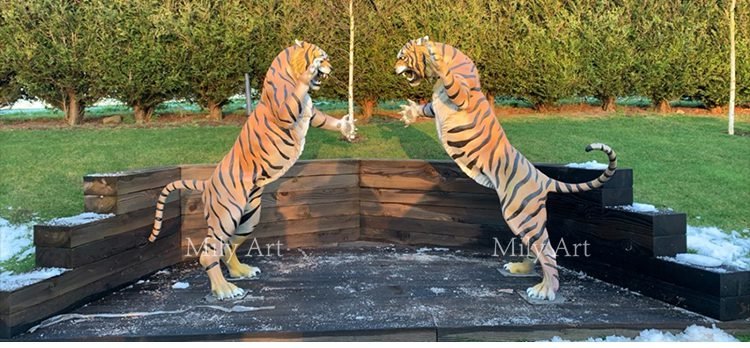 life size outdoor bronze tiger statue park decoration factory supplier feedback 1