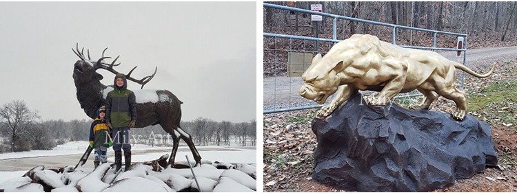 life size outdoor bronze tiger statue park decoration factory supplier feedback 2