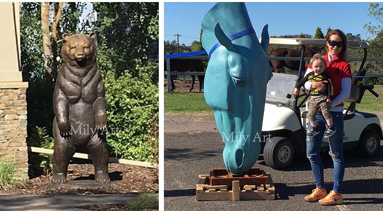 life size outdoor bronze tiger statue park decoration factory supplier feedback 3