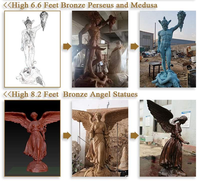 outdoor antique casting bronze atlas statue art decor factory supplier 2.2