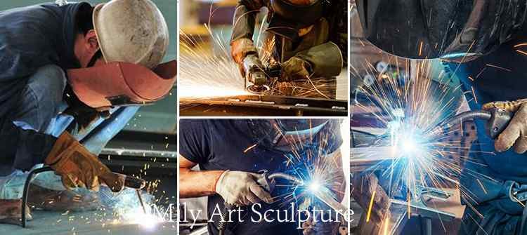 1.3production of metal sculpture mily sculpture