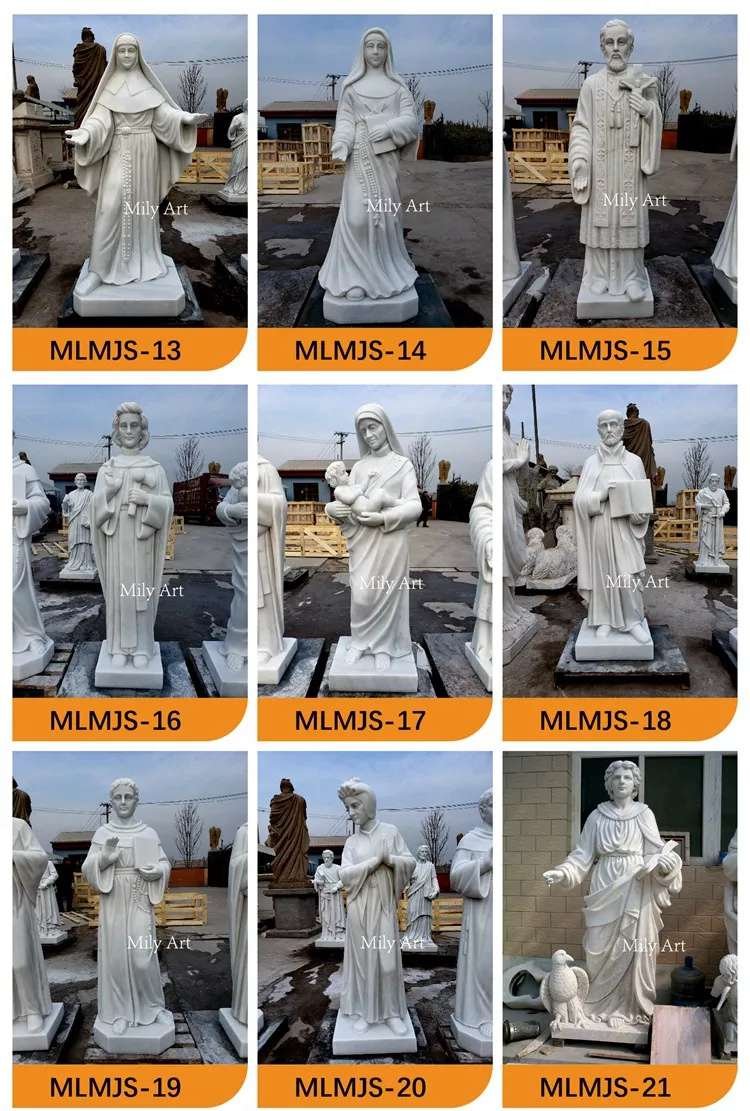2.3st. michael archangel marble statue mily sculpture