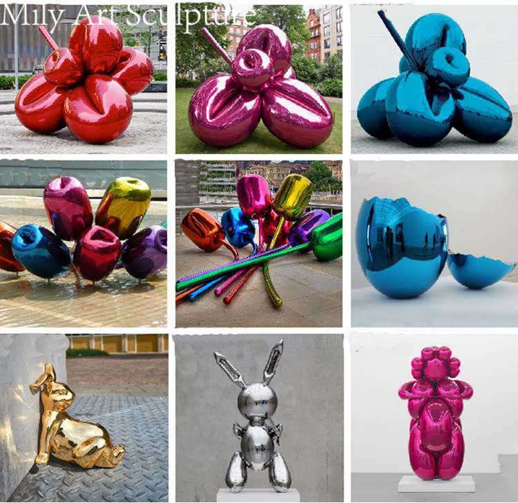 metal balloon animal sculpture -Mily sculpture