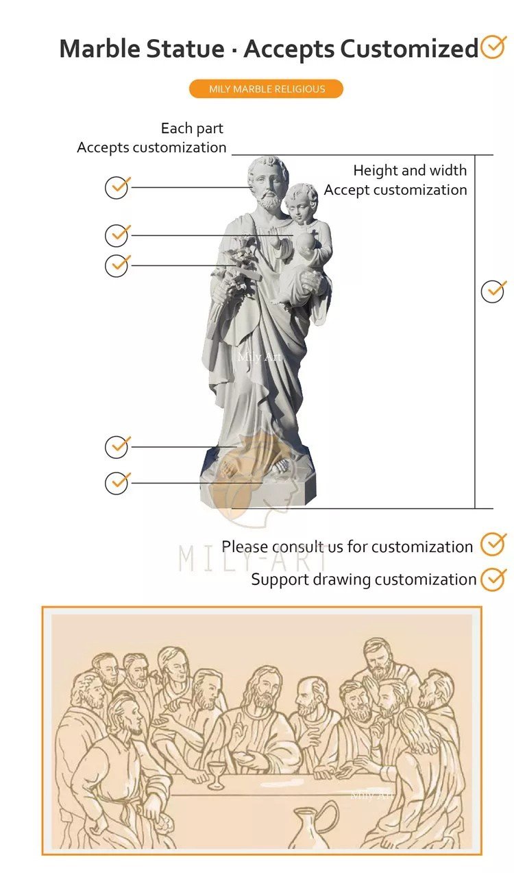 3.1customization services of st anthony statue large mily sculpture