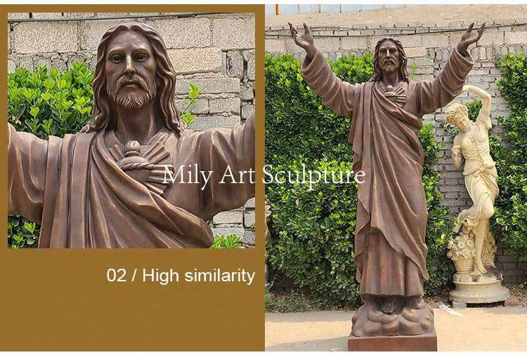 3.22custom made jesus mily sculpture