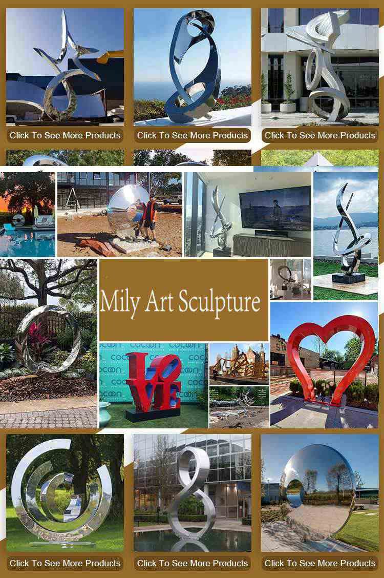 4.2more types of metal sculptures mily sculpture