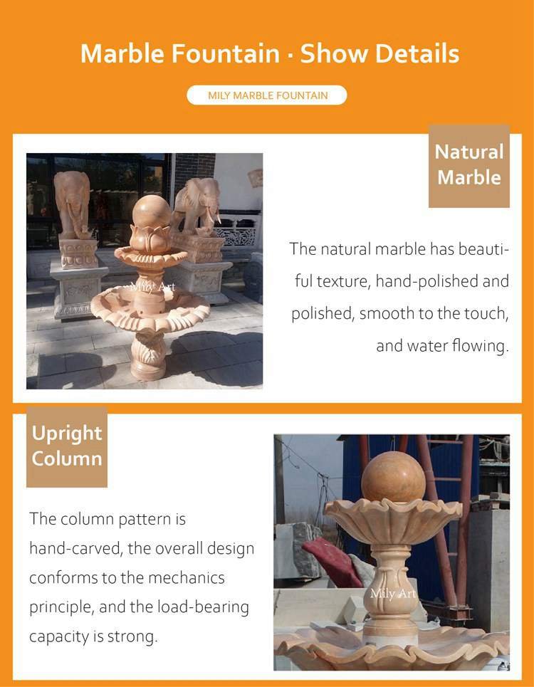 1.1details of stone ball water feature mily sculpture