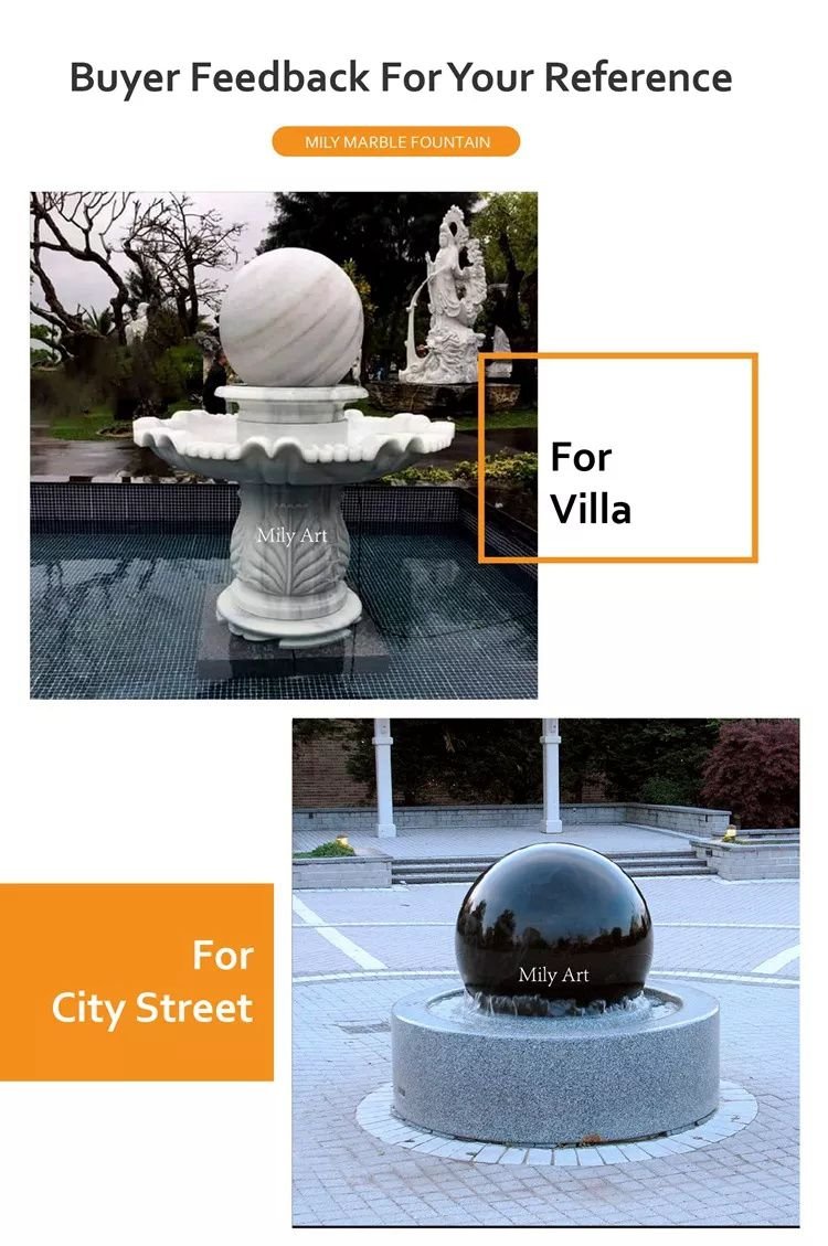 1.4.application of rolling marble ball fountain mily sculpture
