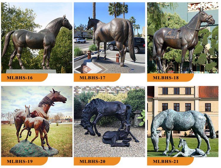 2. life size bronze horse statue for sale-Mily Statue