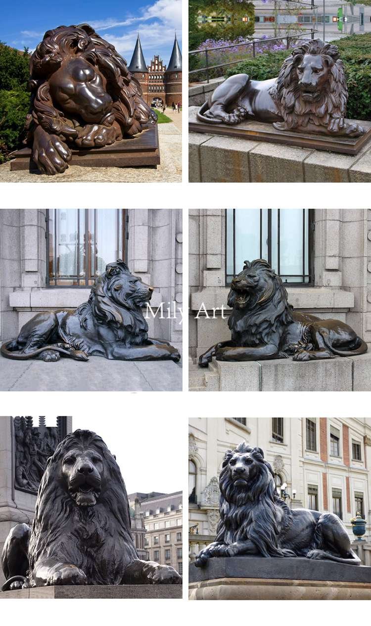 2.1.other bronze lion statues for sale mily sculpture