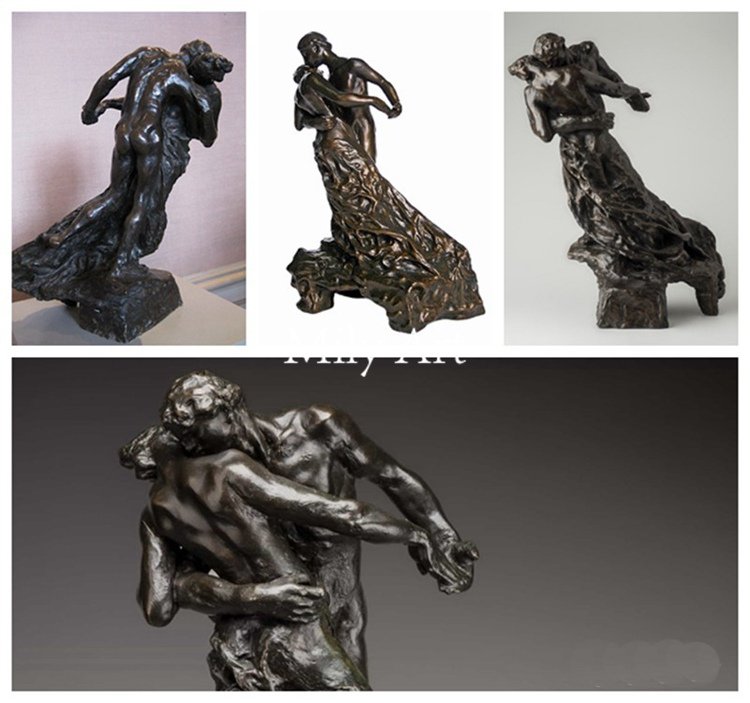 2.3.bronze dancing couple mily sculpture
