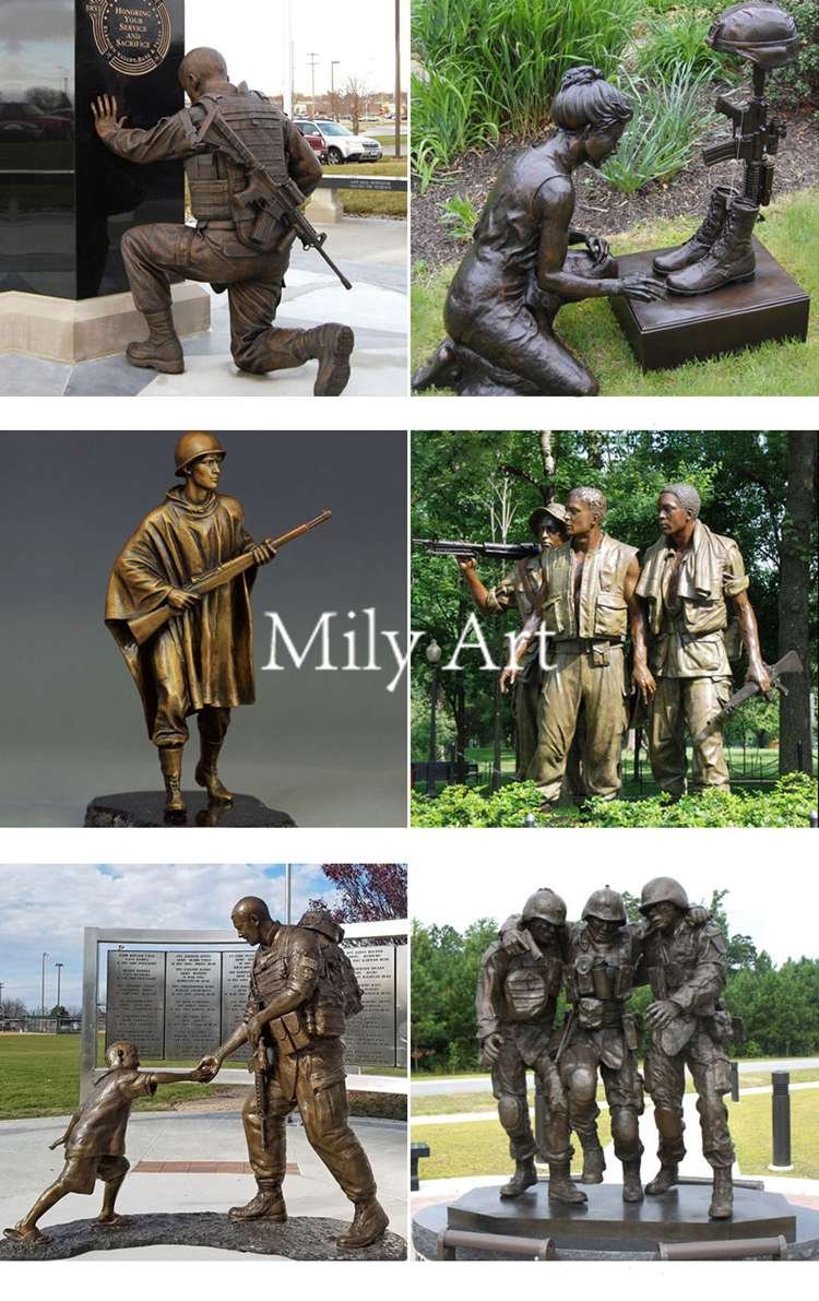 2.3.bronze soldier statue for sale mily sculpture
