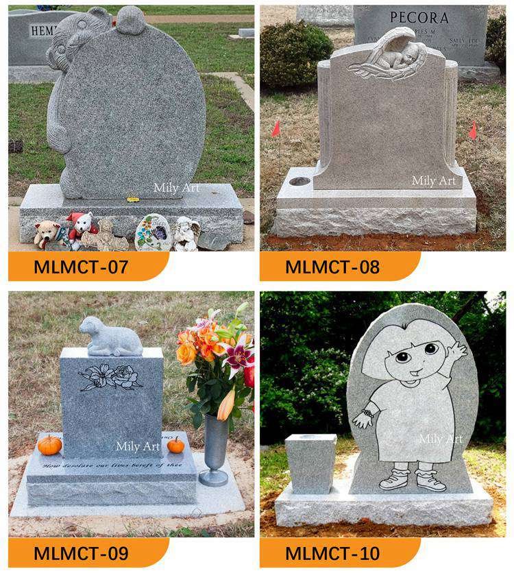 2.3.more types of small headstones for babies mily sculpture