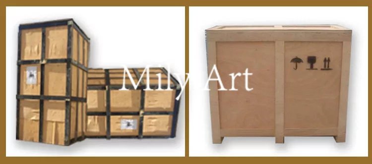 3.1.strong packaging of bronze abstract sculpture mily sculpture