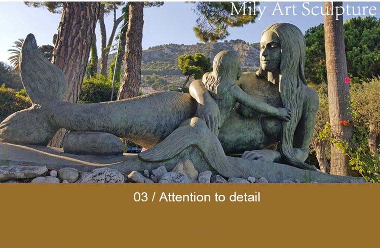 3.3custom made mermaid statue décor mily sculpture