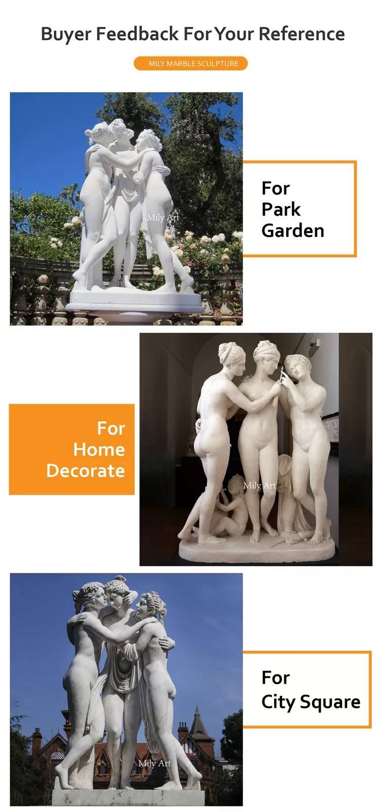 4.1.application sites of marble lady statue mily sculpture