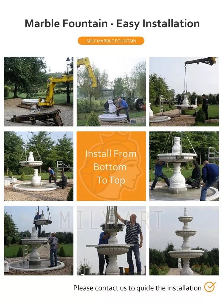 4.1.detailed install guides for horse water fountain for sale mily art sculpture