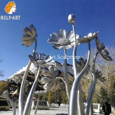 outdoor metal flowers for sale mily art sculpture