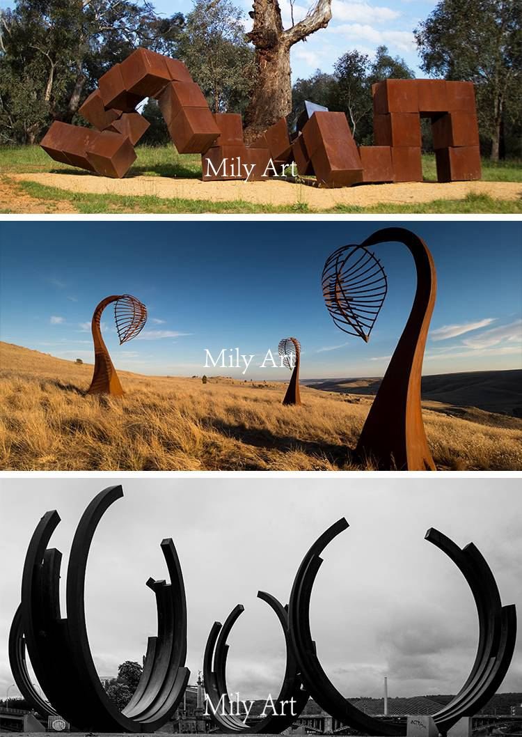 1.2.free standing metal tree mily sculpture