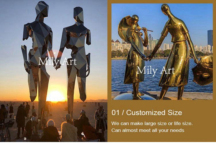 2.1. custom made metal sculpture human figure mily sculpture