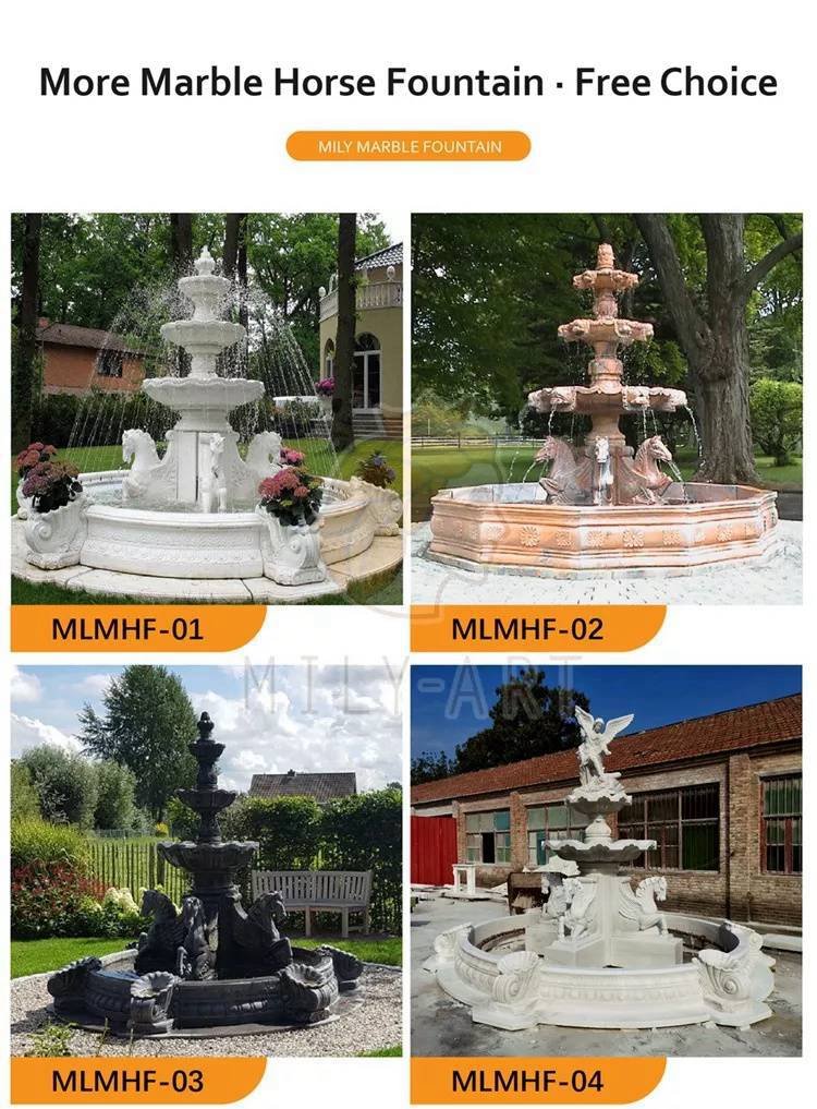 2.1.horse water fountain for sale mily sculpture