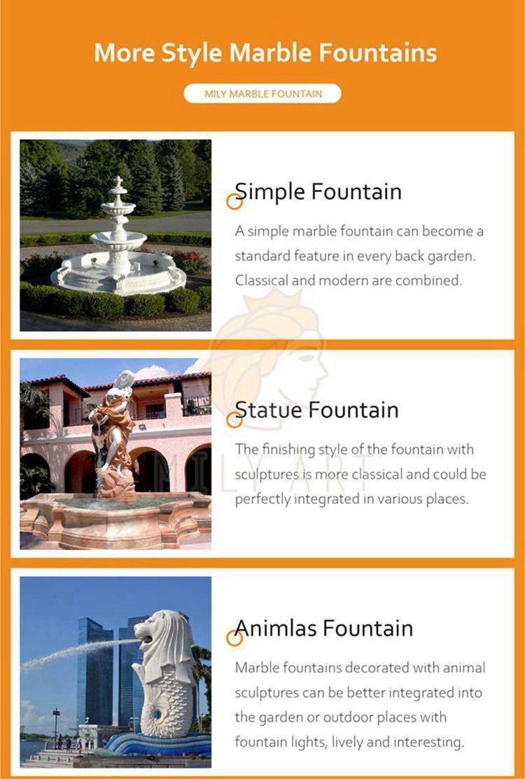 2.3.diverse marble fountains for sale mily sculpture