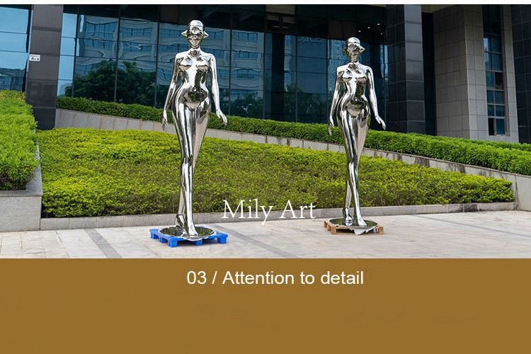 2.3custom made metal sculpture human figure mily sculpture