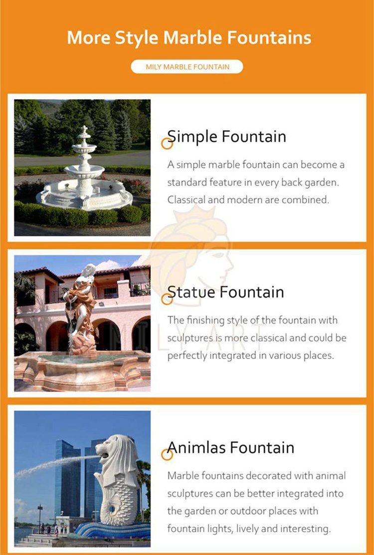 2.4.diverse marble fountains for sale mily sculpture