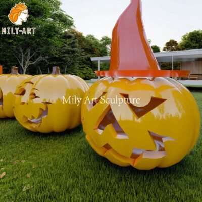 1.pumpkin statue mily sculpture