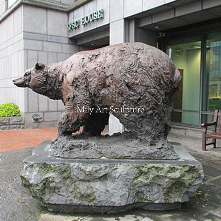 4. bear statue mily sculpture
