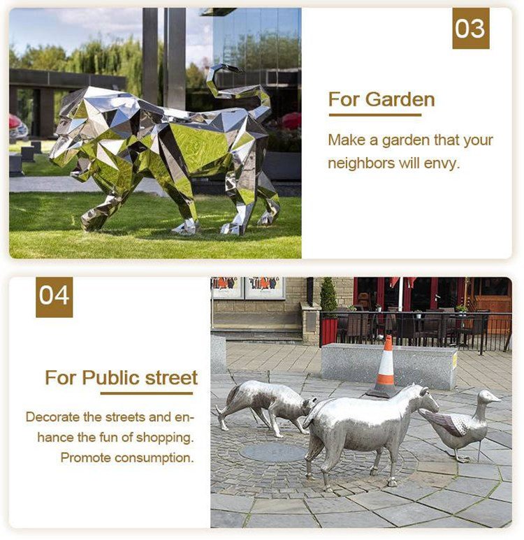 4.2.application sites of metal animal sculptures mily sculpture