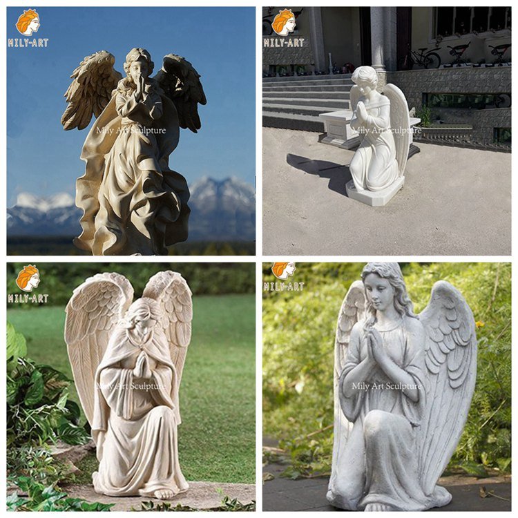 2. praying angel statues mily sculpture