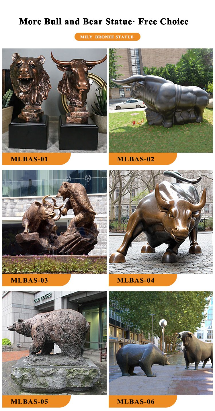 2.1.bull and bear statues for sale mily sculpture