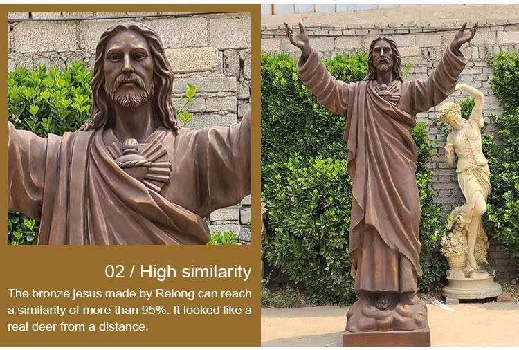 2.2.custom made bronze religious statues mily sculpture