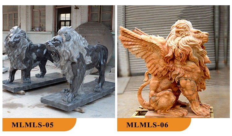 3.2.marble lion statues mily sculpture