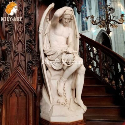 1.lucifer marble statue mily sculpture