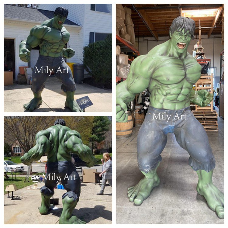 2.1.details show of life size hulk statue for sale mily sculpture