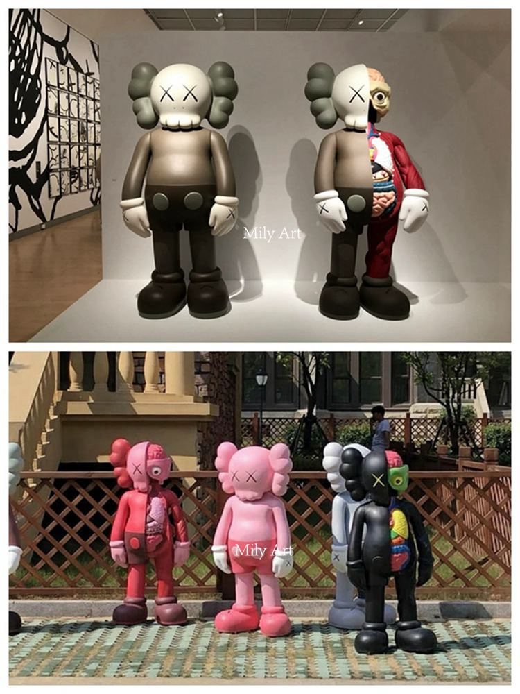 Custom Made Fiberglass Cartoon Resin Bearbrick Statue - China Bearbrick  100% and Bearbrick Large price
