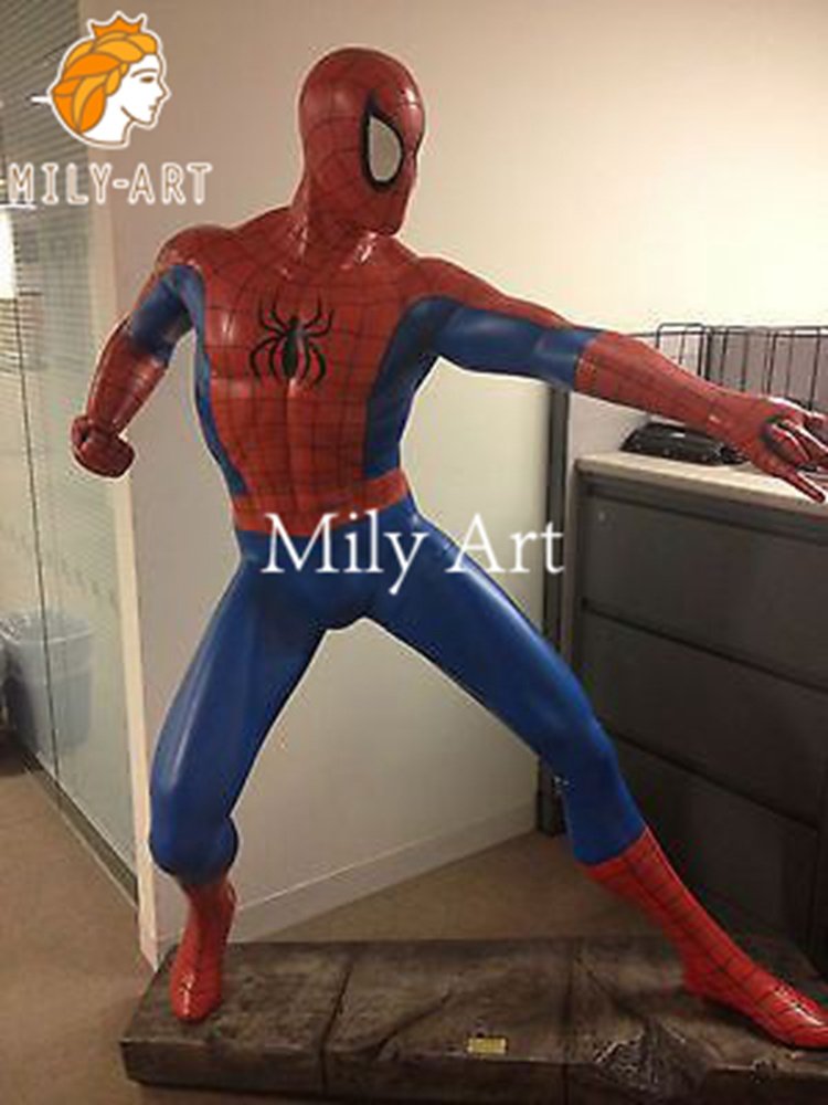 fiberglass resin spider-man statue-Mily Sculpture