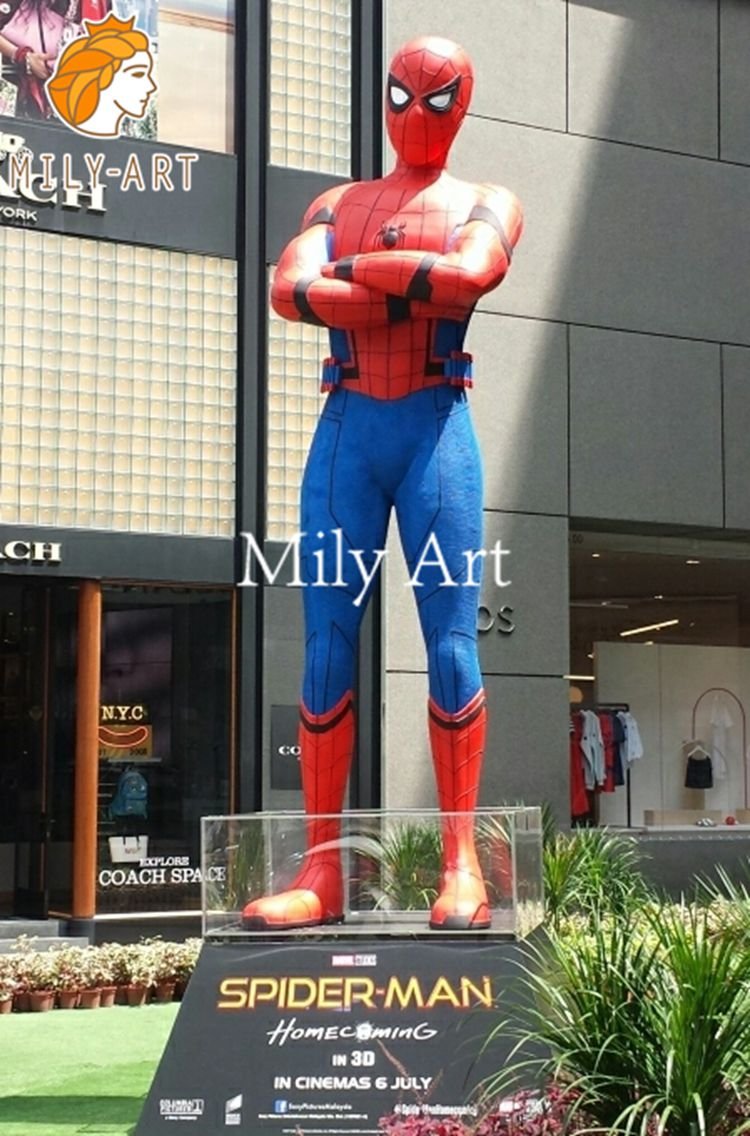 fiberglass spider man sculpture-Mily Sculpture