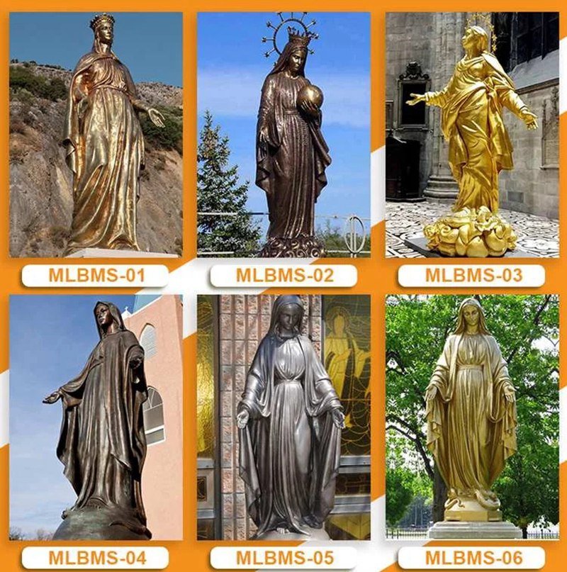 More Bronze Mary Statues