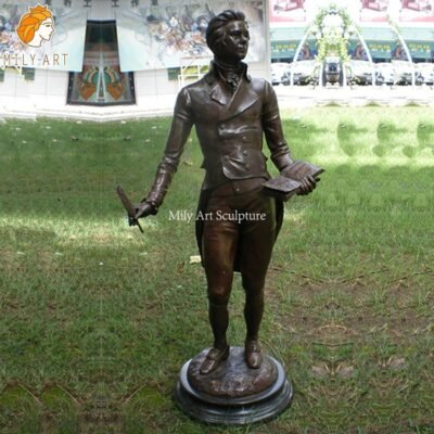 1.bronze Mozart statue-Mily Statue